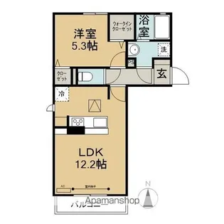 OLIVEB棟【1階】の間取り