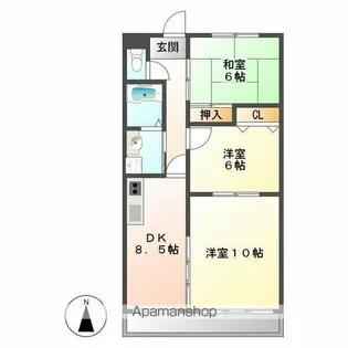 Fairy mana【3階】の間取り