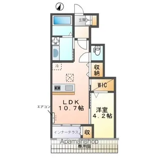 アードレークレセント【1階】の間取り