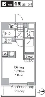 レジディア目黒Ⅳ【5階】の間取り