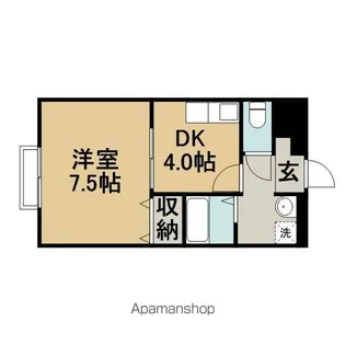 アムールA−1【206号室】の間取り