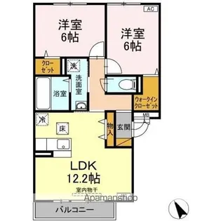 ブランシュール A【1階】の間取り