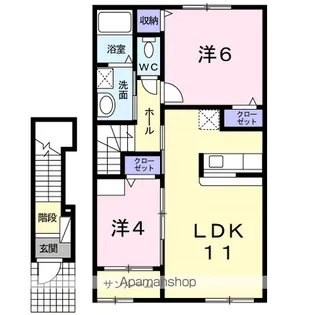 ピアノ・コンチェルトNO.Ⅰ【2階】の間取り