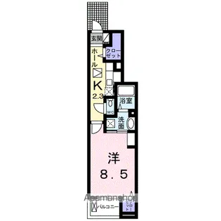 エクラ【1階】の間取り