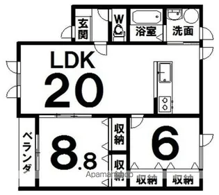 サペリ【1階】の間取り
