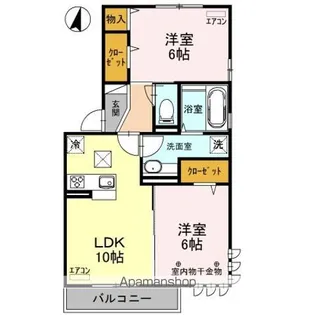 Lys Blanc(リ ブラン)【1階】の間取り