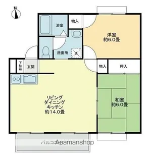 フォブール吉峰A【2階】の間取り