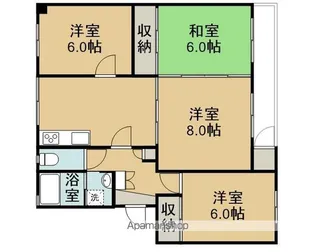 ムーンヒルズ【301号室】の間取り