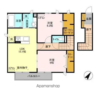 チェリーコートIII【2階】の間取り