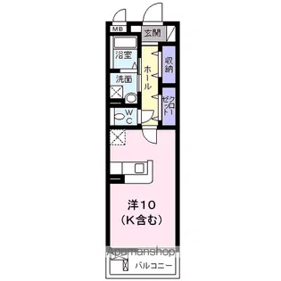 ルクレイル西桜【3階】の間取り