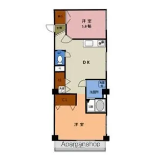 若葉ビル【4階】の間取り