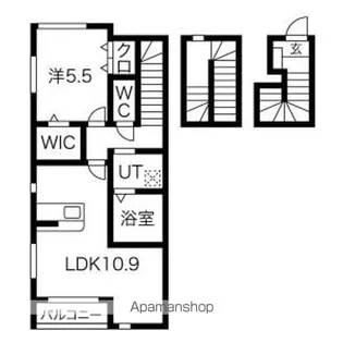 レジデンスASAKA【3階】の間取り