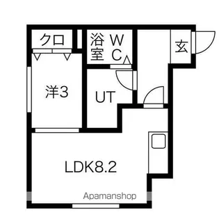 メリディアンKⅠ【203号室】の間取り
