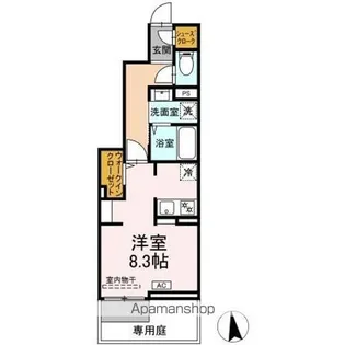 リアン ミュール【1階】の間取り