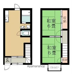 サンハイツ越智【1階】の間取り