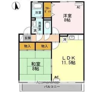 サン・ジュリアン【1階】の間取り