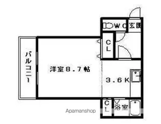 ツインビルいとう1号館【405号室】の間取り