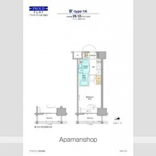プラウドフラット西早稲田【4階】の間取り