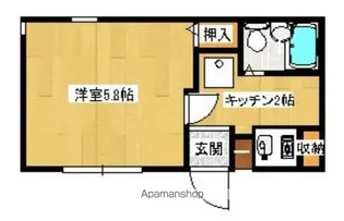 ウイングピア和白【2階】の間取り