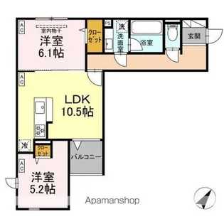 U RESIDENCE 森野【3階】の間取り