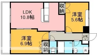 サンライズ(中新田)【2階】の間取り