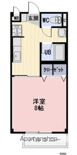 1Kの間取り画像