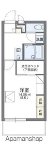 レオパレスRIO ムコガワ【1階】の間取り
