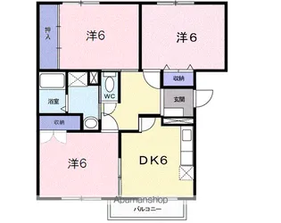 キャッスルニューエルⅡ【2階】の間取り