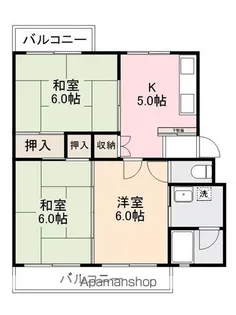 吉原マンション【1階】の間取り