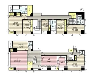 プライムスクェアシティ【12階】の間取り