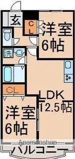 しゃんぐりらひる【1階】の間取り