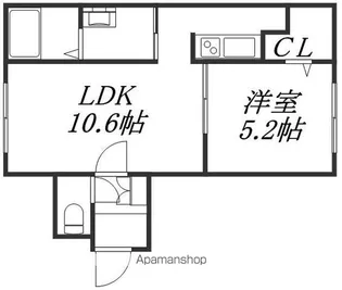 グランメール24-C【2階】の間取り