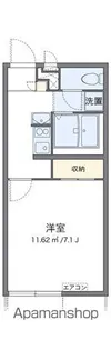 レオパレスリバーサイドアサカW【110号室】の間取り