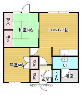 アディール司【2階】の間取り