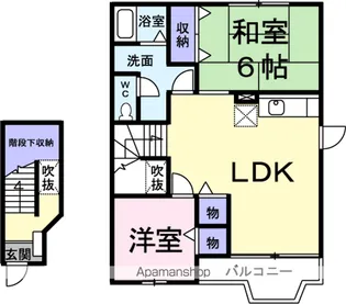 エレガンテカーサⅡ【2階】の間取り