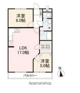 ニュースカイハイツ太田【402号室】の間取り