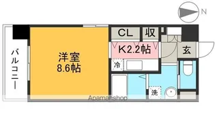 ストロベリー フィールズ【5階】の間取り