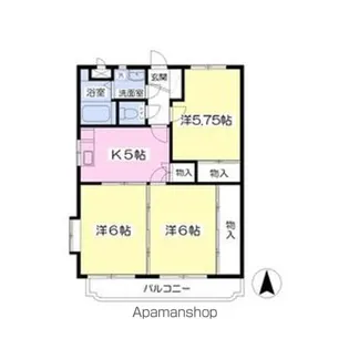 ユーミー・YMG津志田【3階】の間取り
