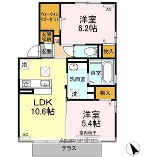 フラッツTM【1階】の間取り