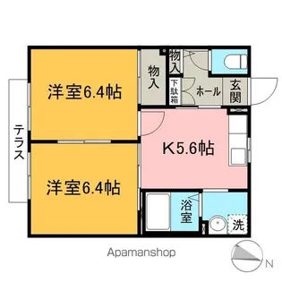 ハイツ石黒【102号室】の間取り