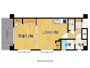 クリスタル姪浜【5階】の間取り