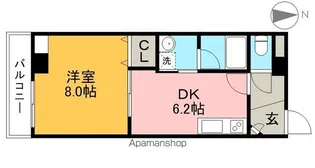 クオリア上街 鷹城館【2階】の間取り