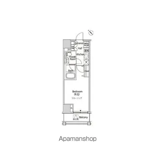 CASA SPLENDIDO 麻布仙台坂【6階】の間取り