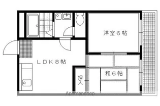 ヴィヴァーチェ千本【203号室】の間取り