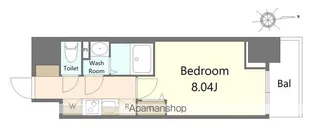 コージーコート浜大津【503号室】の間取り