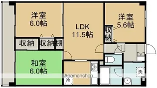 ガーデンスクエア北坂戸【4階】の間取り