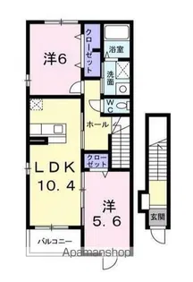 ジョイフルール【2階】の間取り