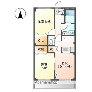 コンフォース【Ⅱ202号室】の間取り