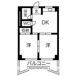 栄ファイブマンション【3階】の間取り