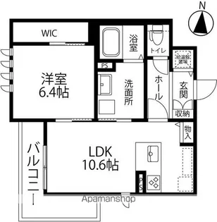 LE VENT(ル ヴォン)【301号室】の間取り